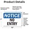 Signmission No Entry OSHA Notice Sign, Vinyl Decal, 10in W x 7in L, 2PK OS-2PACK-NS-D-710-L-14518 - alternate 4